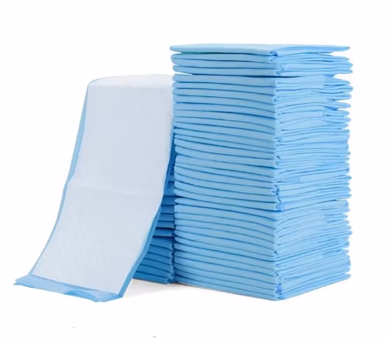 Produttore di fogli di pellicola blu ad alto assorbimento per la cura personale, assorbenti medici usa e getta per adulti