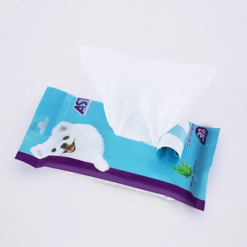 China Manufacturer Pet Cleaning Wet Wipe Disposable Dog Puppy Multi-Purpose Pet Grooming Deodorant Cleaning Wet Wipes