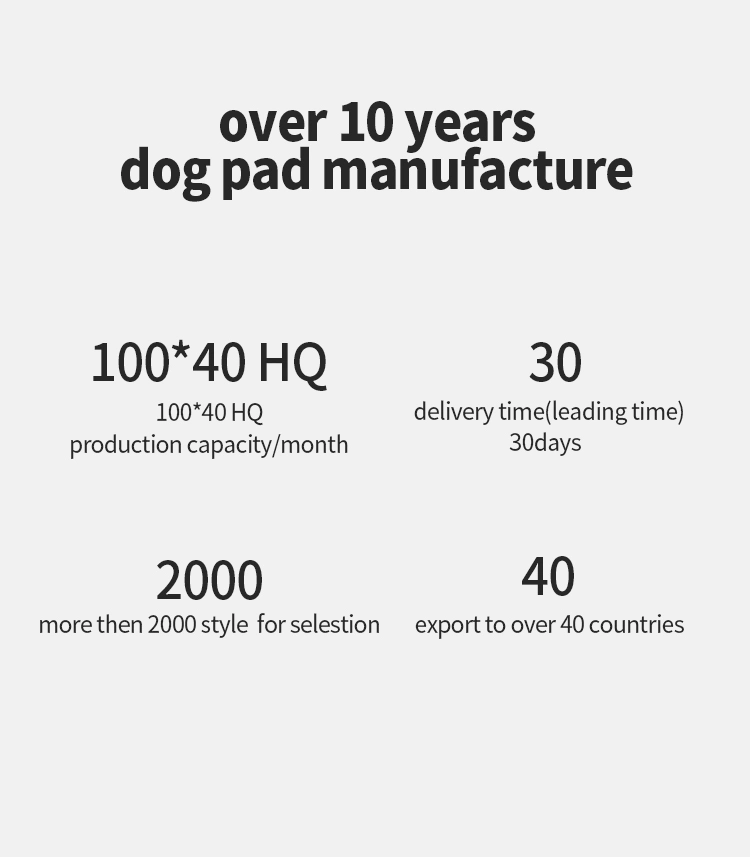 Wholesale Factory Price Super Absorbent Disposable Pet Pad Mat Training Puppy Pad