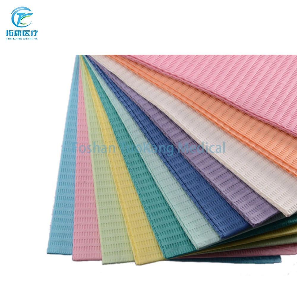 Medical Disposable Material Dental Scarf Colored Bib Dental Pad Towel