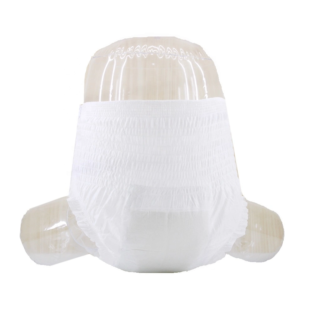 Disposable and Fluff Pulp Material Adult Pull up Pants Diaper in China