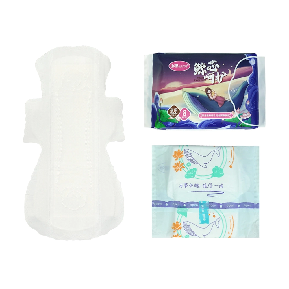 China Factory Disposable Winged Anion Lady Sanitary Pad