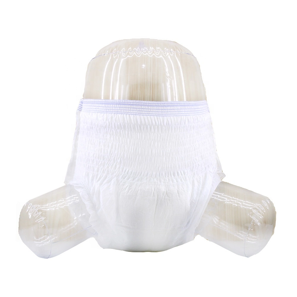 Disposable and Fluff Pulp Material Adult Pull up Pants Diaper in China